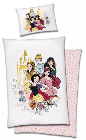 10: Prinsesse sengetøj - 140x200 cm - Disney Prinsesser sengetøj - 100% bomulds sengesæt
